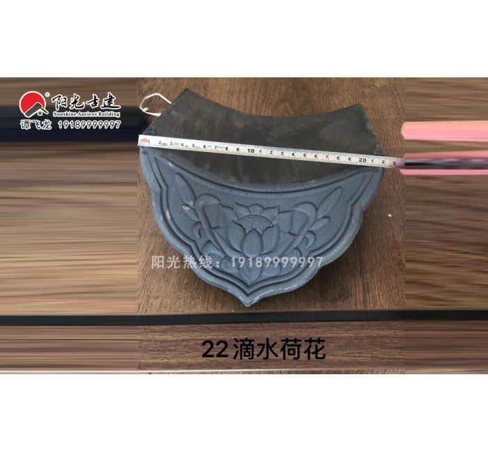 22荷花滴水